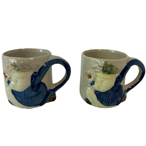 Vintage Lot Of 2 Cassandra Good Luck Kitchen Witch Coffee Mugs 1980s Halloween - Picture 13 of 13